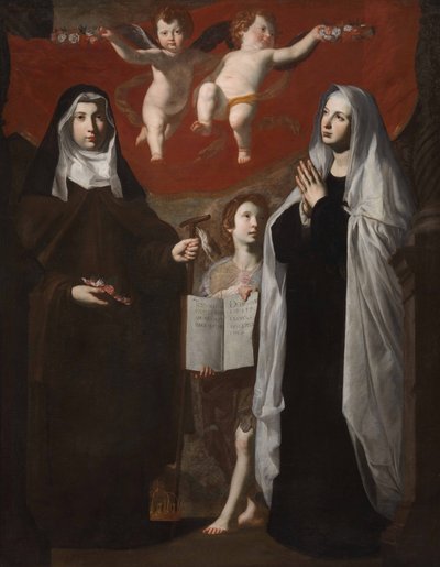 Saint Elizabeth and Saint Frances of Rome by Giovanni Ricca